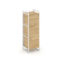 Rift Шкаф 3 ниши узкий RF.SU-31 (R) Тиквуд Светлый/Металл Белый/Белый Ручки 420*396*1286