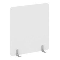 R-line Перегородки на металлических опорах на фетровых подпятниках DP.F-140-150 Белый/Металл Серый 1