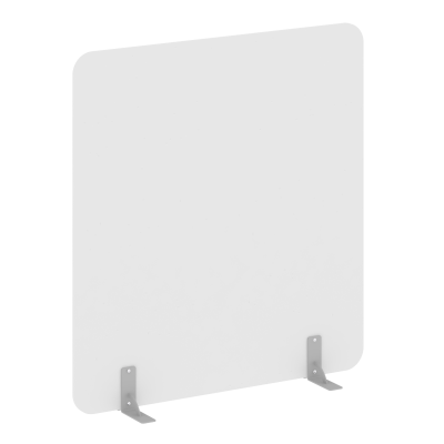 R-line Перегородки на металлических опорах на фетровых подпятниках DP.F-140-150 Белый/Металл Серый 1