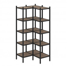 Loft Угловой внутренний стеллаж VR.L-32 Дуб Аризона/Металл Черный 862*862*1869