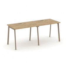 Estetica Рабочая станция 2 места ES.RS-2.1-LP Тиквуд Светлый/Металл Латте 1960*730*750