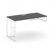 Rift Стол письменный для опорной тумбы правый RF.SPOT-003 (R) Антрацит NEW/Металл Белый 1380*600*750