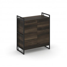 Rift Шкаф 2 ниши широкий RF.SS-21 Дуб Мали/Металл Черный/Черный Ручки 798*396*924