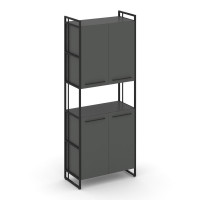 Rift Шкаф 5 ниш широкий RF.SS-52 Антрацит NEW/Металл Черный/Черный Ручки 798*396*2010