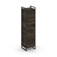 Rift Шкаф 4 ниши узкий RF.SU-41 (L) Дуб Мали/Металл Черный/Черный Ручки 420*396*1648