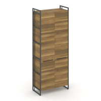 Rift Шкаф 5 ниш широкий RF.SS-51 Сандал Янтарный/Металл Антрацит/Черный Ручки 798*396*2010