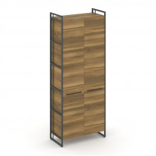 Rift Шкаф 5 ниш широкий RF.SS-51 Сандал Янтарный/Металл Антрацит/Черный Ручки 798*396*2010