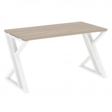 Loft Стол рабочий VR.L-SRZ-3.7 Дуб Аттик/Металл Белый 1380*720*750