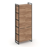 Rift Шкаф 5 ниш широкий RF.SS-51 Дуб Табак/Металл Черный/Черный Ручки 798*396*2010