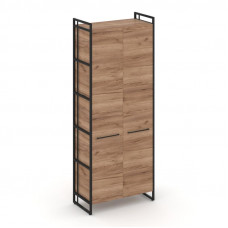 Rift Шкаф 5 ниш широкий RF.SS-51 Дуб Табак/Металл Черный/Черный Ручки 798*396*2010