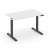 Стол офисный электроподъемный Мув Ап MV.SE-2.7 1180*720*720-1190 Белый Бриллиант/Металл Антрацит