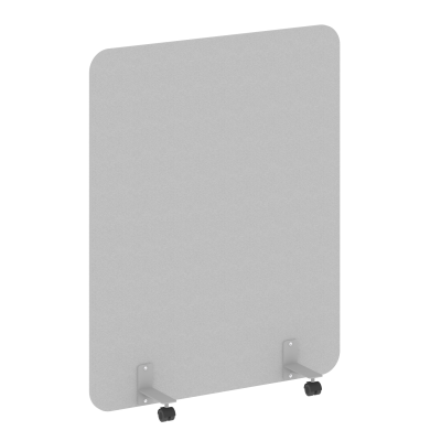 R-line Перегородка на металлических опорах, на роликах DP.R-120-150 Серый/Металл Серый 1200*18*1500