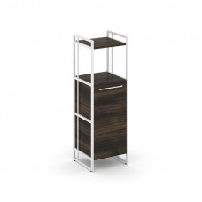 Rift Шкаф 3 ниши узкий RF.SU-32 (R) Дуб Мали/Металл Белый/Белый Ручки 420*396*1286