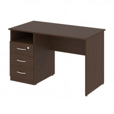 Nova S Стол письменный с тумбой левый В.СПТ-2 (L) Венге Цаво 1200*650*750