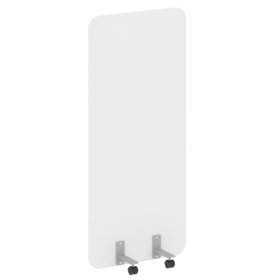 R-line Перегородка на металлических опорах, на роликах DP.R-80-180 Белый Бриллиант/Металл Серый 800*