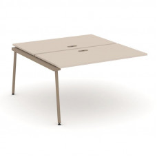 Estetica Двойной наборный элемент рабочей станциии ES.2.NRS-3-LK Капучино/Металл Латте 1380*1500*750