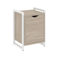 Loft Тумба на регулируемых опорах+фасад VR.L-T2.O Дуб Аттик/Металл Белый 500*460*719