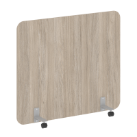 R-line Перегородка на металлических опорах, на роликах DP.R-140-120 Дуб Аттик/Металл Серый 1400*18*1