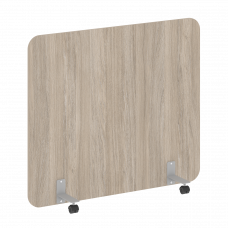 R-line Перегородка на металлических опорах, на роликах DP.R-140-120 Дуб Аттик/Металл Серый 1400*18*1