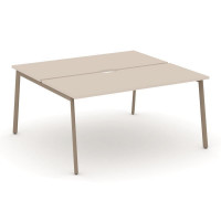 Estetica Рабочая станция 2 места ES.D.RS-2.4-VP Капучино/Металл Латте 1580*1500*750