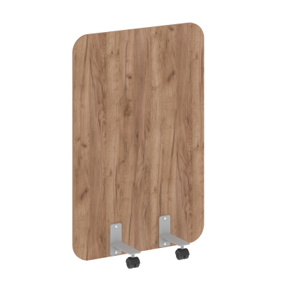 R-line Перегородка на металлических опорах, на роликах DP.R-80-120 Дуб Табак/Металл Серый 800*18*120