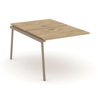 Estetica Двойной наборный элемент рабочей станциии ES.2.NRS-1-LP Тиквуд Светлый/Металл Латте 980*150