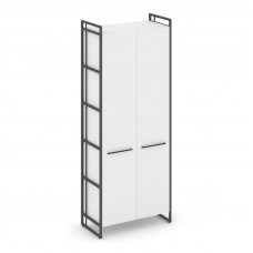 Rift Шкаф 5 ниш широкий RF.SS-51 Белый Бриллиант/Металл Антрацит/Черный Ручки 798*396*2010