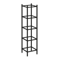 Loft Угловой проходной модуль VR.L-SL.UPK-4.4.4 Металл Черный 446*446*1869