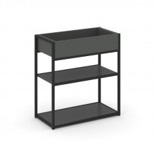 Rift Стеллаж металлический низкий приставной RF.STM-012 Антрацит NEW/Металл Черный 696*350*750