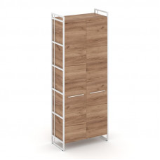 Rift Шкаф 5 ниш широкий RF.SS-51 Дуб Табак/Металл Белый/Белый Ручки 798*396*2010