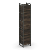 Rift Шкаф 5 ниш узкий RF.SU-51 (R) Дуб Мали/Металл Антрацит/Черный Ручки 420*396*2010