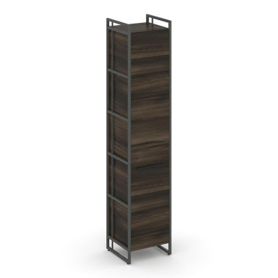 Rift Шкаф 5 ниш узкий RF.SU-51 (R) Дуб Мали/Металл Антрацит/Черный Ручки 420*396*2010