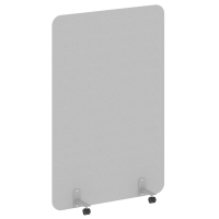 R-line Перегородка на металлических опорах, на роликах DP.R-120-180 Серый/Металл Серый 1200*18*1800