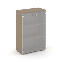 Estetica Шкаф средний широкий ES.ST-2.4 Латте/Сатин матовый 800*420*1207