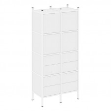 Loft Прямой стеллаж VR.L-04 Белый Бриллиант/Металл Белый 862*446*1869