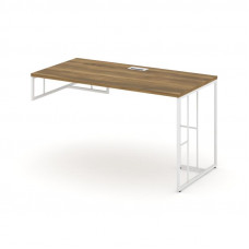 Rift Стол письменный для опорной тумбы левый RF.SPOT-014 (L) Сандал Янтарный/Металл Белый 1580*700*7