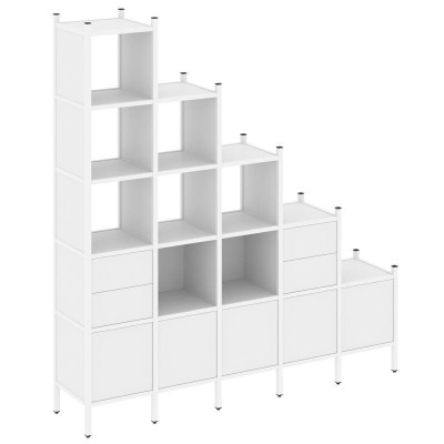 Loft Прямой стеллаж VR.L-23 Белый Бриллиант/Металл Белый 2110*446*2280