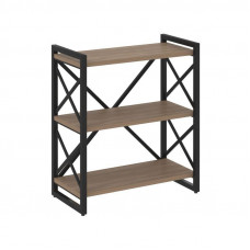 Loft Стеллаж на рег. опорах-3 полки VR.L-MST.O-3.8 Дуб Аризона/Металл Черный 800*400*910