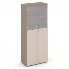 Estetica Шкаф высокий широкий ES.ST-1.7 Латте/Капучино/Сатин матовый 800*420*1977