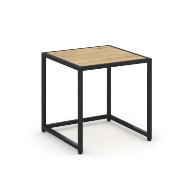 Loft Стол журнальный VR.L-SJK-45 Тиквуд Светлый/Металл Черный 450*450*450