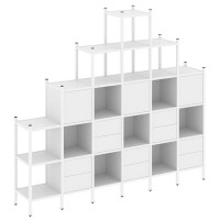 Loft Прямой стеллаж VR.L-24 Белый Бриллиант/Металл Белый 2526*446*2280