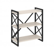 Loft Стеллаж на рег. опорах-3 полки VR.L-MST.O-3.8 Денвер Светлый/Металл Черный 800*400*910
