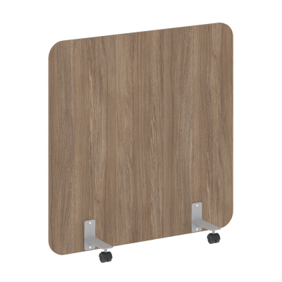 R-line Перегородка на металлических опорах, на роликах DP.R-120-120 Дуб Аризона/Металл Серый 1200*18