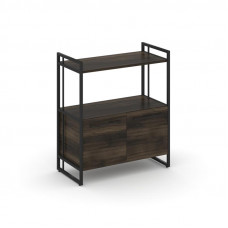 Rift Шкаф 2 ниши широкий RF.SS-22 Дуб Мали/Металл Черный/Черный Ручки 798*396*924