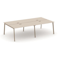 Estetica Рабочая станция 4 места ES.D.RS-4.3-LP Капучино/Металл Латте 2760*1500*750