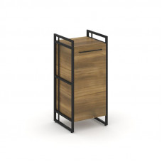 Rift Шкаф 2 ниши узкий RF.SU-21 (R) Сандал Янтарный/Металл Черный/Черный Ручки 420*396*924