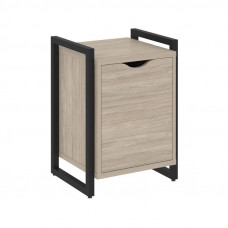 Loft Тумба на регулируемых опорах+фасад VR.L-T2.O Дуб Аттик/Металл Черный 500*460*719