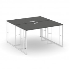 Rift Рабочая станция RF.DRS-013 Антрацит NEW/Металл Белый 1380*1432*750