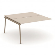 Estetica Двойной наборный элемент рабочей станциии ES.2.NRS-3-VP Капучино/Металл Латте 1380*1500*750