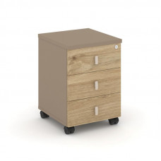 Estetica Тумба мобильная, усиленная ES.ТМ-3U Латте/Тиквуд Светлый 432*460*611